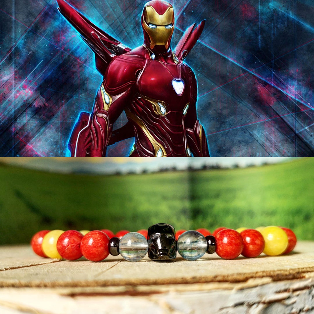 Iron Man Bracelet, Marvel Bracelet, Marvel Comics, Marvel Gift, Marvel