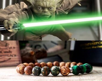 Yoda bracelet, Star Wars bracelet, Star Wars gift, Star Wars jewelry, Jedi bracelet, Star Wars jedi