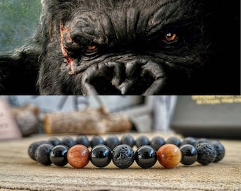 King Kong bracelet, King Kong handmade jewelry, Godzilla vs Kong movie bracelet, Mens perfect gift, Women's perfect gift, Movie bracelet