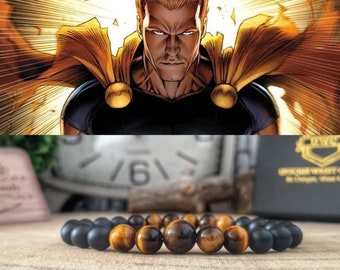 Hyperion Marvel bracelet, Superhero bracelet, Marvel comics bracelet, Marvel jewelry, Gift for Marvel fan, Mens bracelet