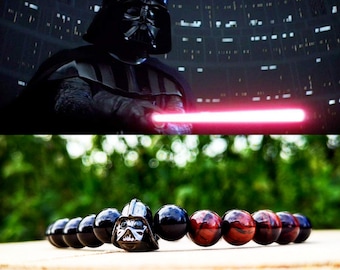 Darth Vader, Darth Vader bracelet for him and her, Star Wars, Star Wars bracelet, Bracelet for men, Comic bracelet, Comics, Beaded bracelet