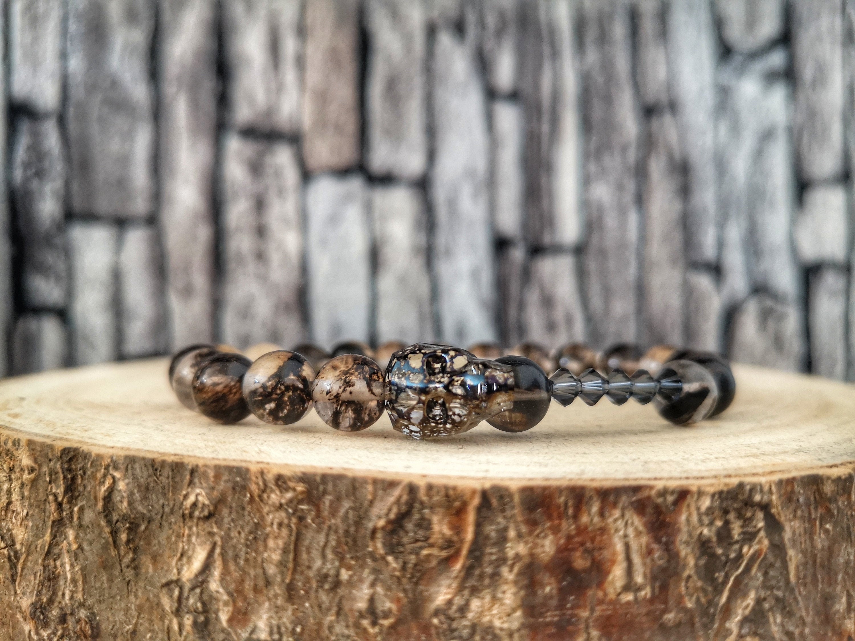 Swarovski Skull Bracelet - Etsy