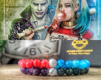 Harley Quinn and The Joker couples bracelets, Couples gift, Dc Comics bracelets, Movie The Joker, Gift idea for him and her