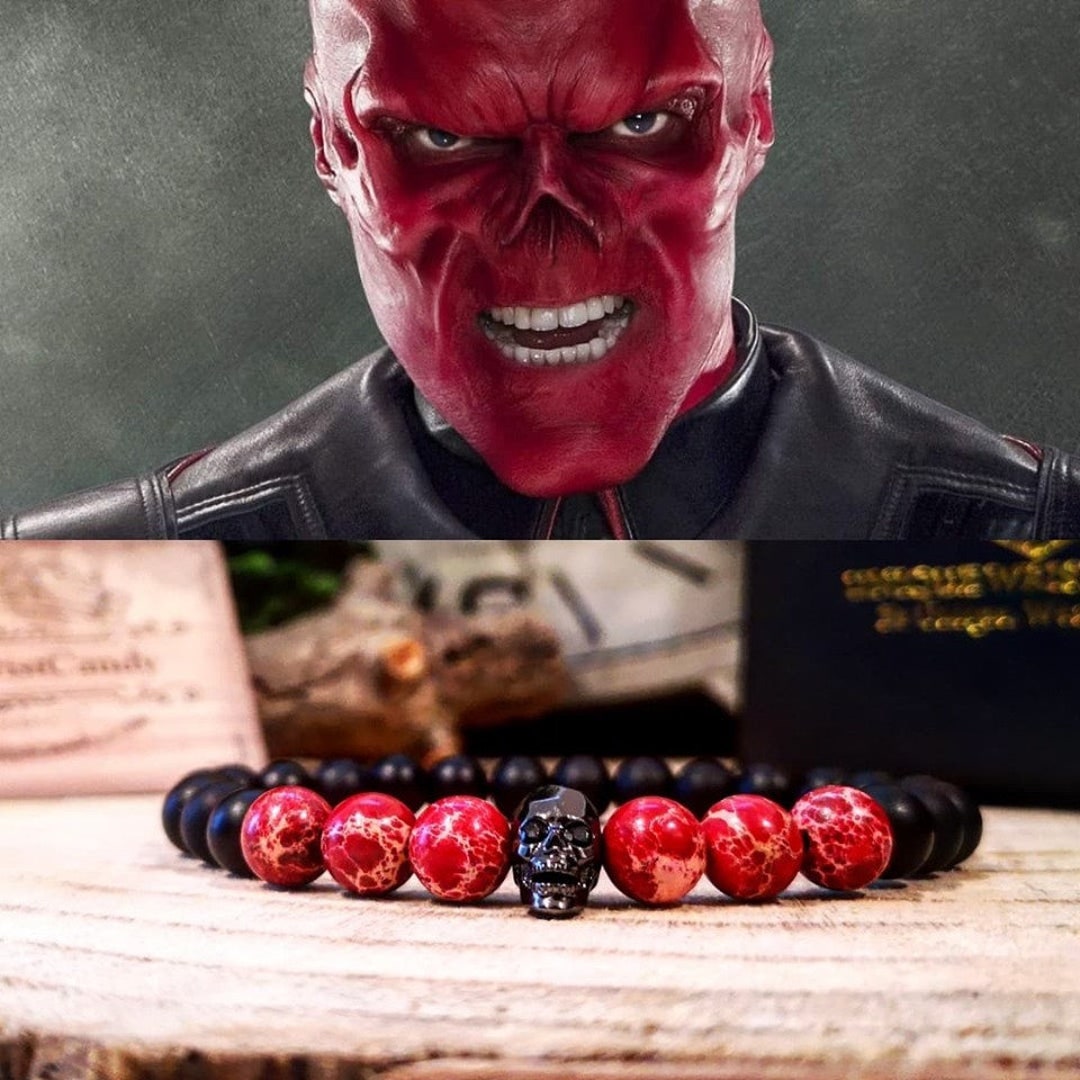国内外の人気 Red Skull Marvel Bracelet, Captain America, Hydra Bracelet アクセサリー