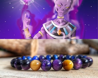 Beerus Dragon Ball Bracelet, God of Destruction bracelet, Universe 7 Dragon Ball Z, Beerus jewelry