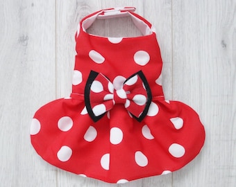 Pretty Little Paws - Handmade Walt Disney Inspired Minnie Mouse Dog Pet Clothes Clothing Chihuahua Dress Cat Dachshund Fancy Dress XXS Gift