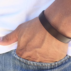Hidden Message Bracelet Hidden Message Jewelry for Men Secret Message Leather Bracelet for Boyfriend Husband Friend Hidden Engraved Bracelet image 7