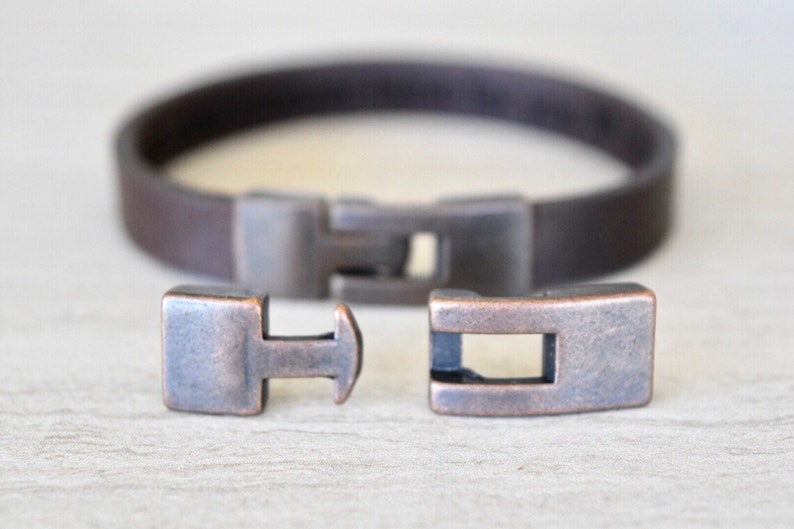 Hidden Message Bracelet Hidden Message Jewelry for Men Secret Message Leather Bracelet for Boyfriend Husband Friend Hidden Engraved Bracelet image 6