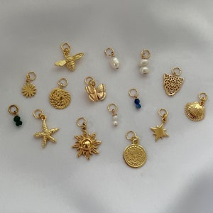 Colgante/charm para pendientes de aro - charms individuales para colgar en pendientes - Boho - Mix&Match