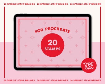 20 Sparkle Procreate Brushes - Add finishing touches to your artwork with: Sparkles | Stars | Dots | Circles