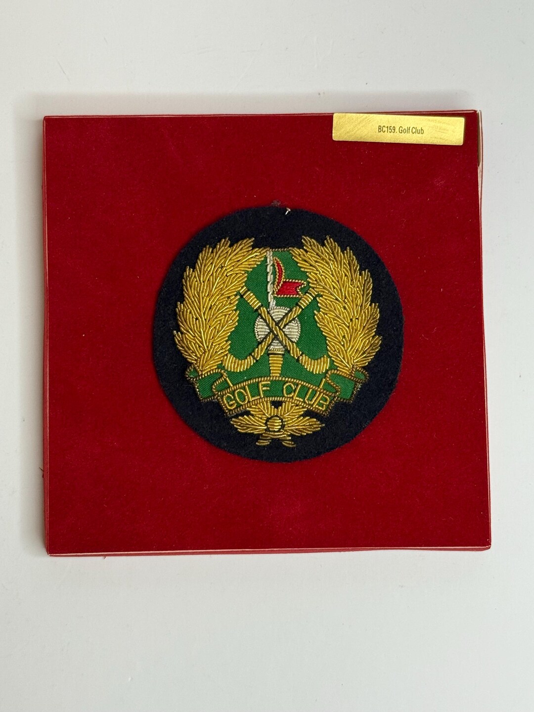 Golf Club Gold Thread Crest - Etsy