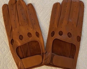 Madova Firenze Cognac Brown Italian Leather Men's Driving