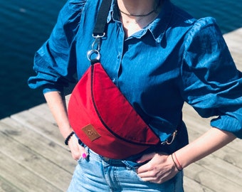 Nerka Mili Belt Bag L - czerwona