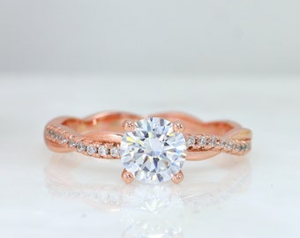 Details about 2 Round Rope Knot Yellow Engagement Wedding Bridal Promise Ring 14k Rose Gold Details about 2 Round Rope Knot Yellow Engagement Wedding Bridal Promise Ring 14k Rose Gold