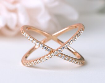 Designer Ring Messing Ring Größe 20 63 Rose Vergoldet Hochglanz