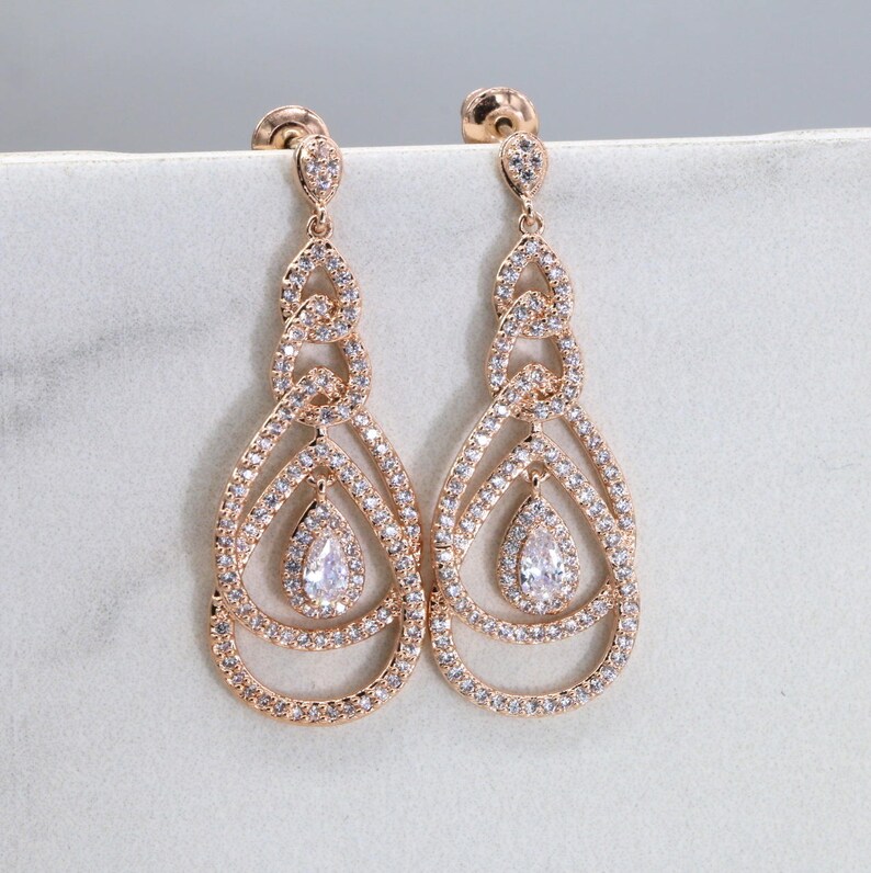 elegant bridesmaid earrings