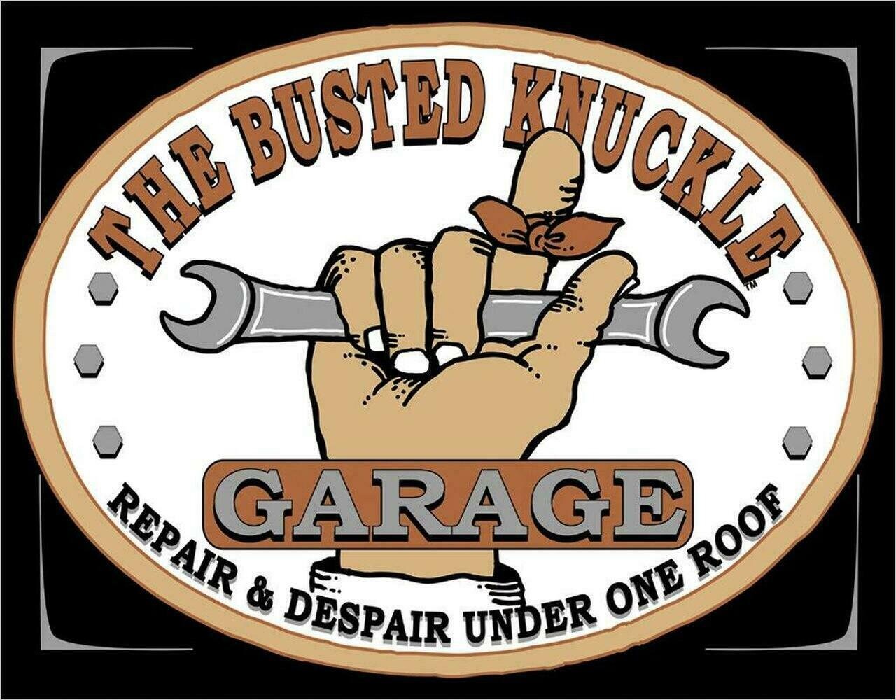 Busted Knuckle Garage Color Vinyl Decal Sticker Waterproof Etsy