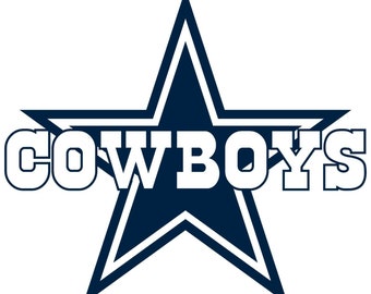 Cowboys Vinyl Decal Etsy
