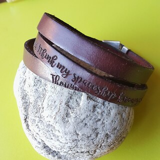 Bracciale Regolabile Con Lettere Personalizzabile Made By Nami, Unisex, Cotone, Fatto A Mano Bali, Impermeabile