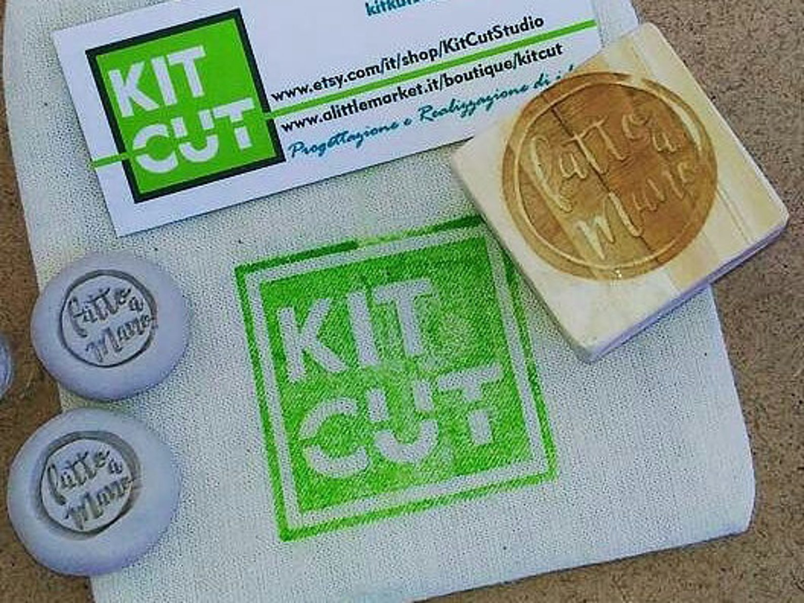 Custom Clay Stamp Hand Made personalization stamp clay Etsy