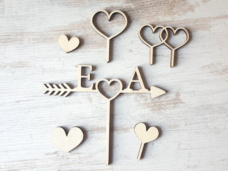 wedding wooden caketopper for bride and groom Wedding Caketopper caketopper with initials Monogram Cake Topper customizable caketopper