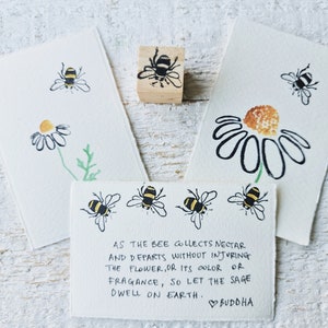 Timbro Api, ape in volo, timbro decorativo per apicultore, per scrapbooking e bulletjornal, amanti della natura