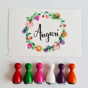 Sellos de frutas, minisellos, sellos de goma, minisellos decorativos, sello, kit de sellos, juego de sellos