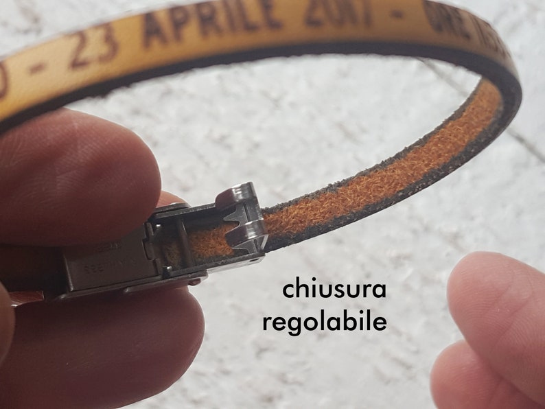 Men Bracelet Personalized Engraved Inside Leather Custom Etsy