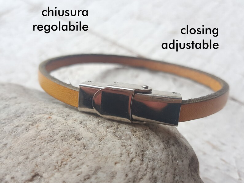 Men Bracelet Personalized Engraved Inside Leather Custom Etsy