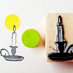 Sello de vela, sello con mentira y vela encendida, pequeña llama de luz, sello decorativo