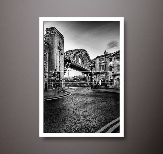 Tyne Bridge framed print black white photo urban cityscape Etsy