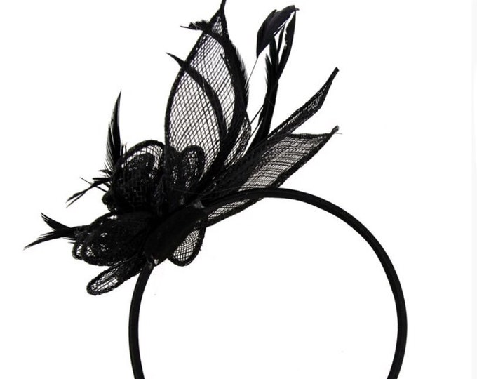 Black Noir Charcoal Fascinator Fascinators Hat - Etsy