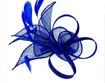 royal blue occasion hat