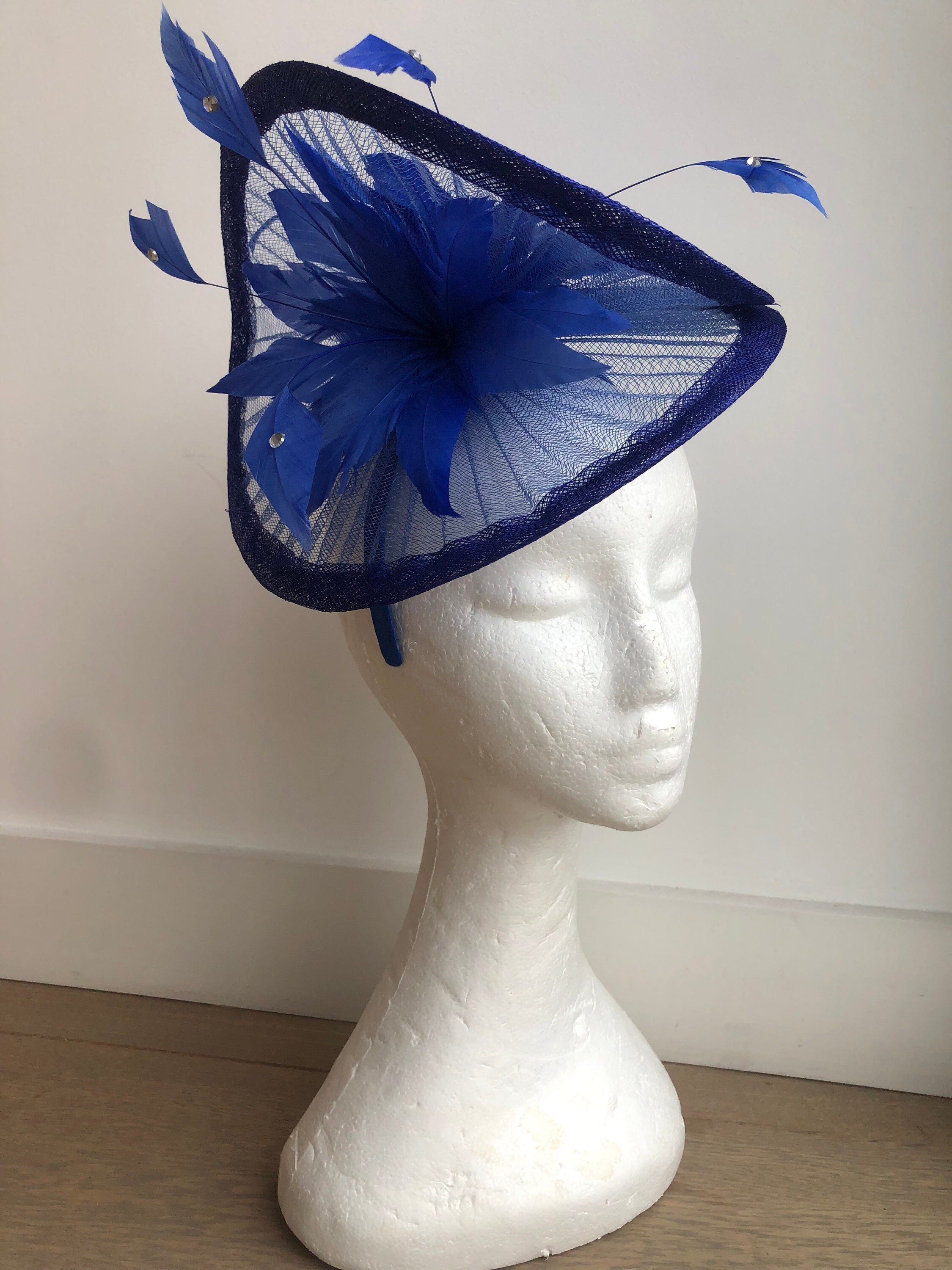 Royal Blue Fascinator Cobalt Blue 