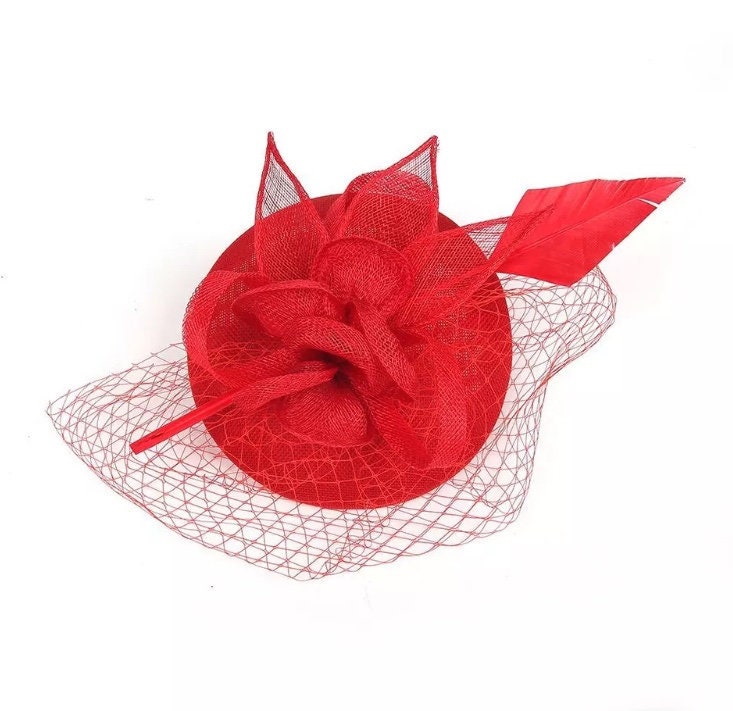 Red Fascinator Hat Red Hatinator 