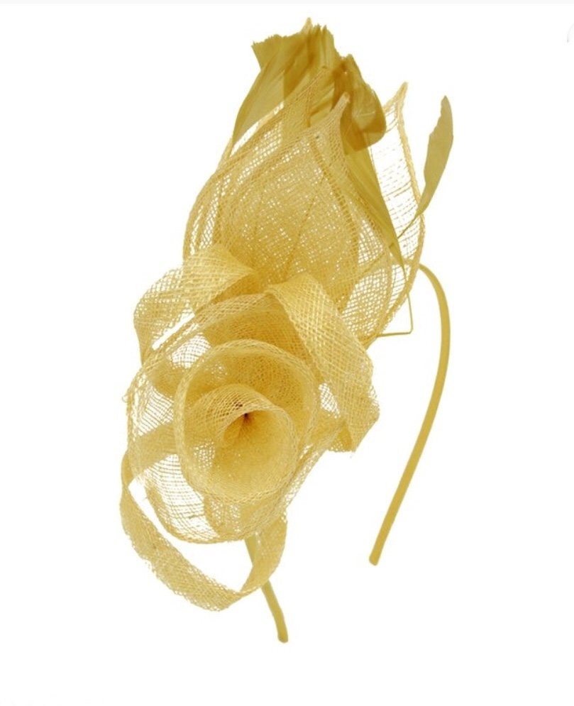 Lemon Yellow Fascinator Hat Fascinators 
