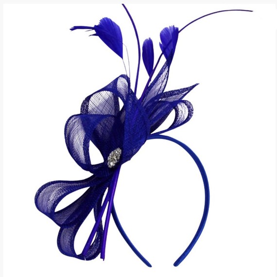 cobalt blue hats and fascinators