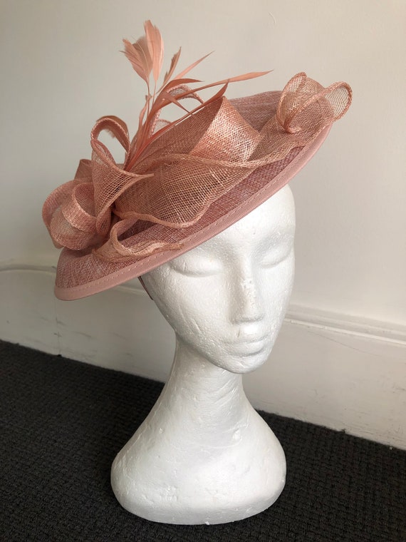 Blush Fascinator Hat Dusky Pink 