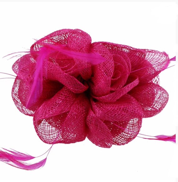 Pink Hot Pink Bright Pink Fascinator 
