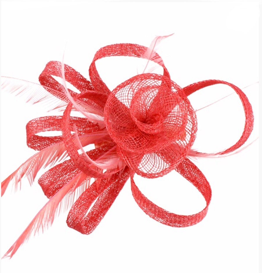 Coral Fascinator Fascinators Hat 