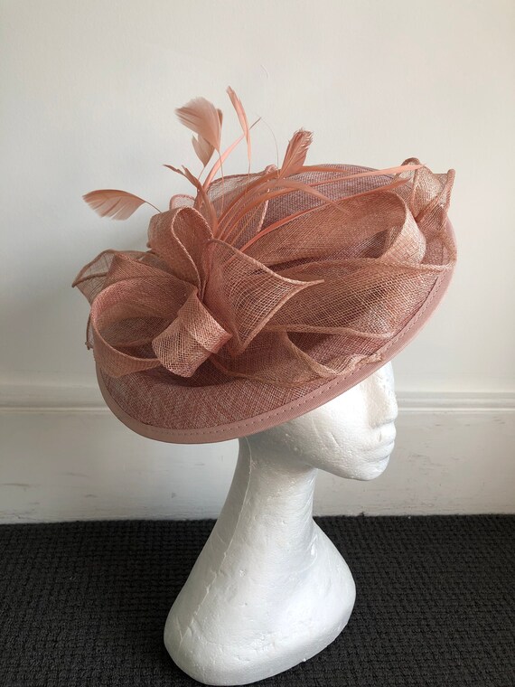 Blush Fascinator Hat Dusky Pink 