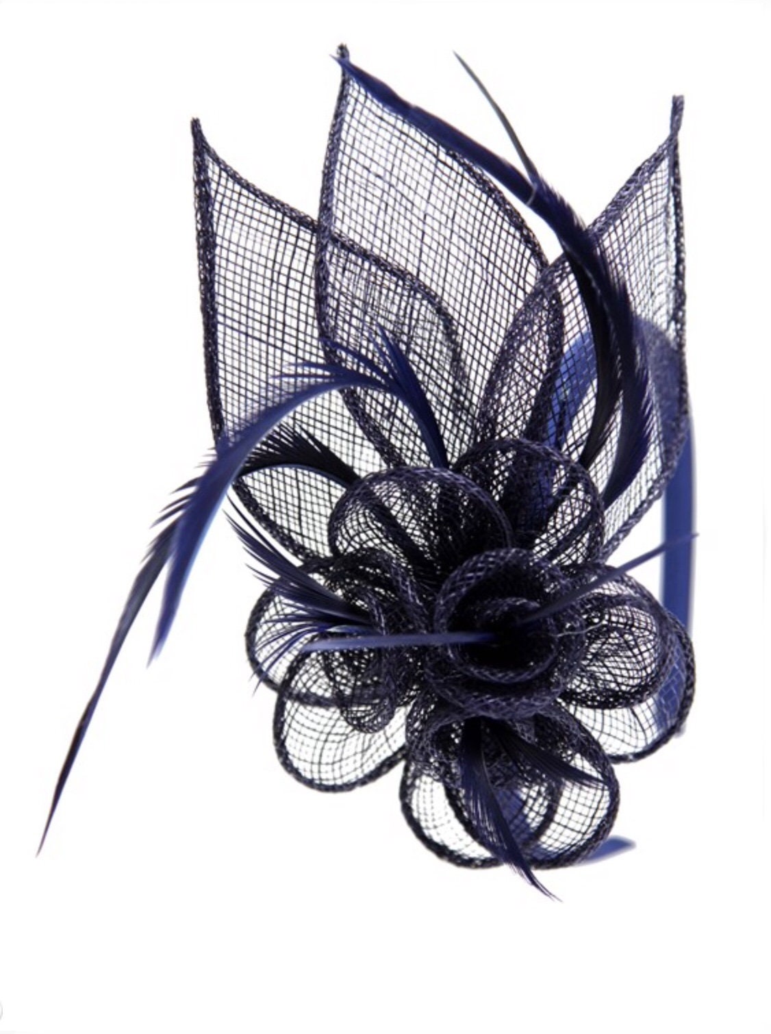 Dark Blue Fascinator Fascinators 