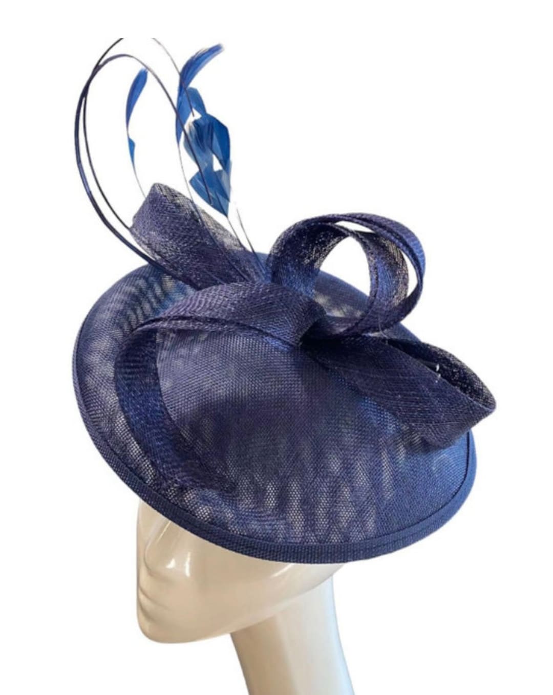 Navy Blue Fascinator, Navy Blue Fascinator Hat, Fascinator, Blue