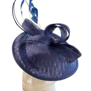 Navy blue Fascinator, navy blue Fascinator hat, Fascinator, blue, Fascinators, Fascinator hat, Fascinator, derby hat, wedding Fascinator