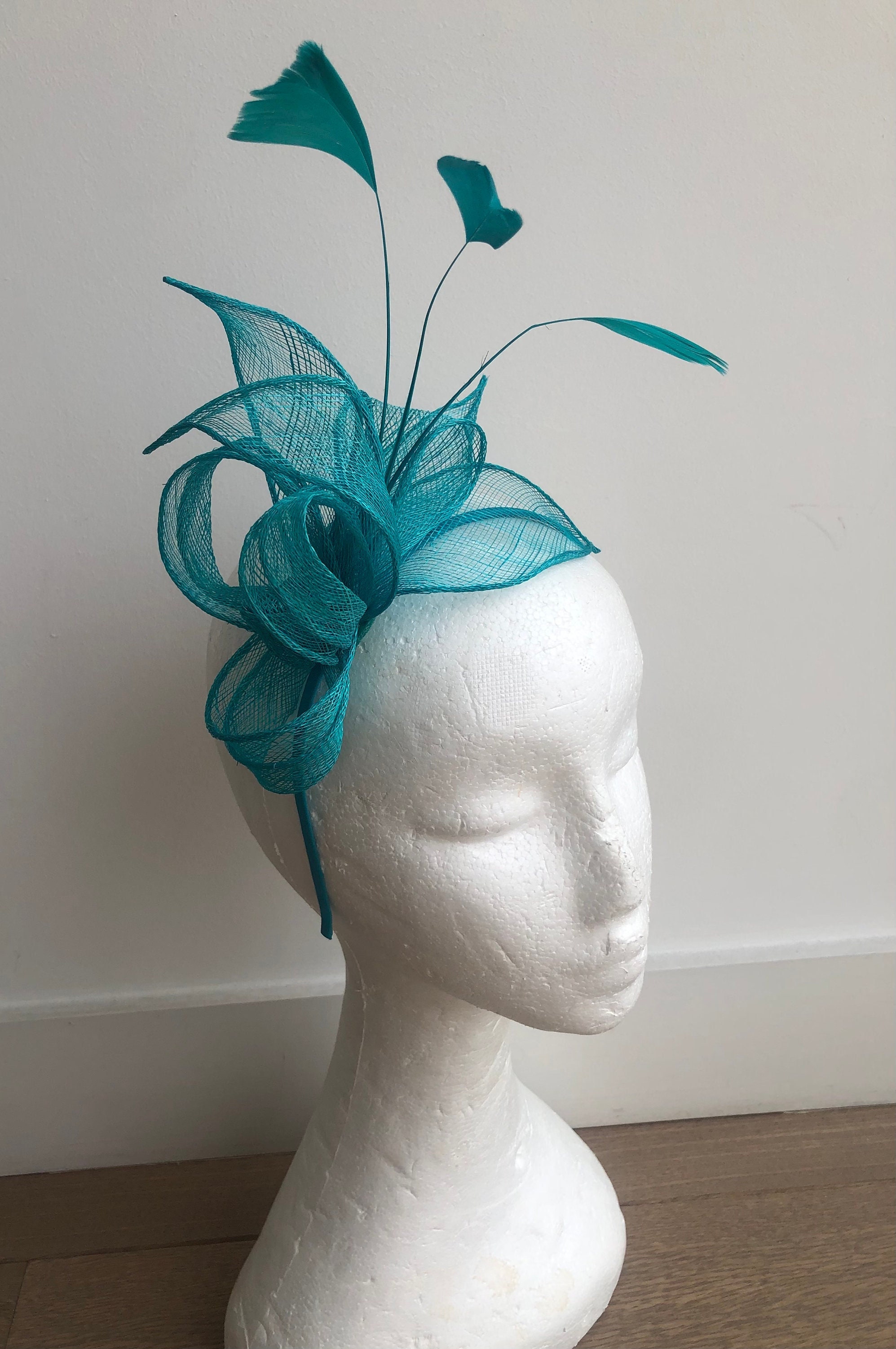 Green Turquoise Fascinator Fascinators 