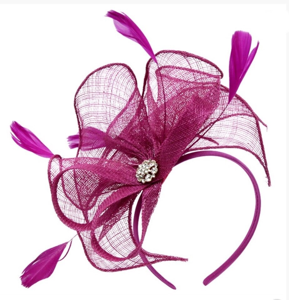 Magenta Fascinator Pink Fascinator 
