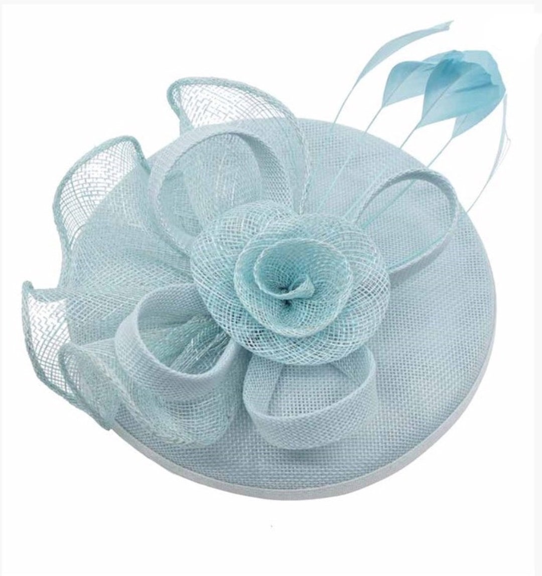 Light Blue Fascinator, Baby Blue, Cornflower Blue, Blue Fascinators