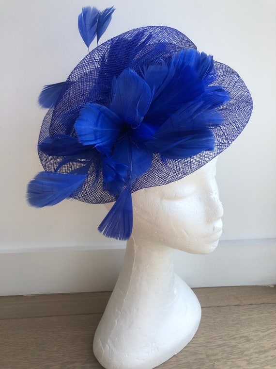 Royal blue Fascinator, cobalt blue Fascinator, Fascinator, blue