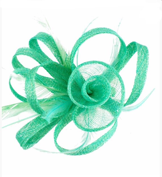 Mint Aqua Mint Green Fascinator Fascinators Hat Etsy UK