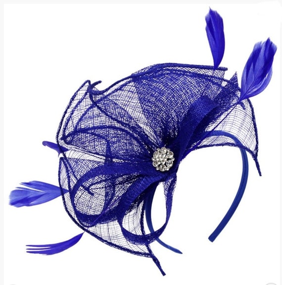 cobalt blue hats and fascinators